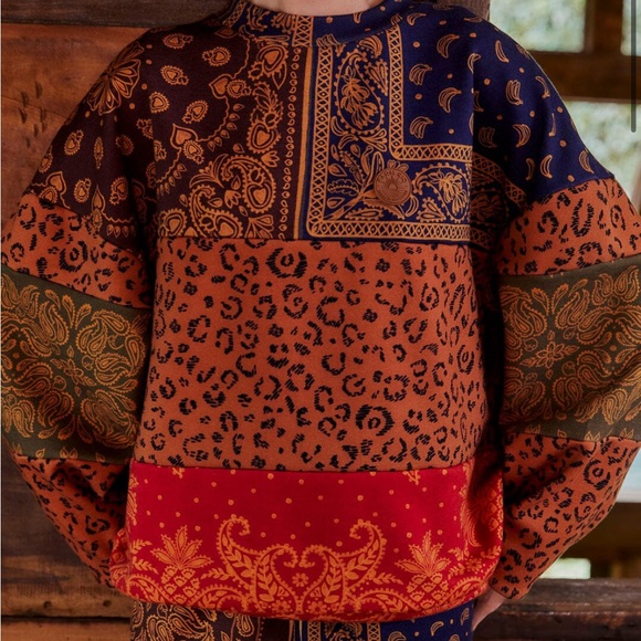 FARM Rio Multicolor Patchwork Sweatshirt - Picture 3 of 4